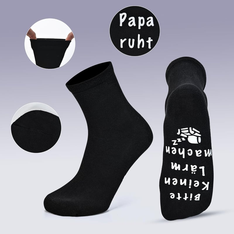 Geburtstagsgeschenk für Papa - 3-teiliges Set (Kissenbezug, Socken, Holzschild)