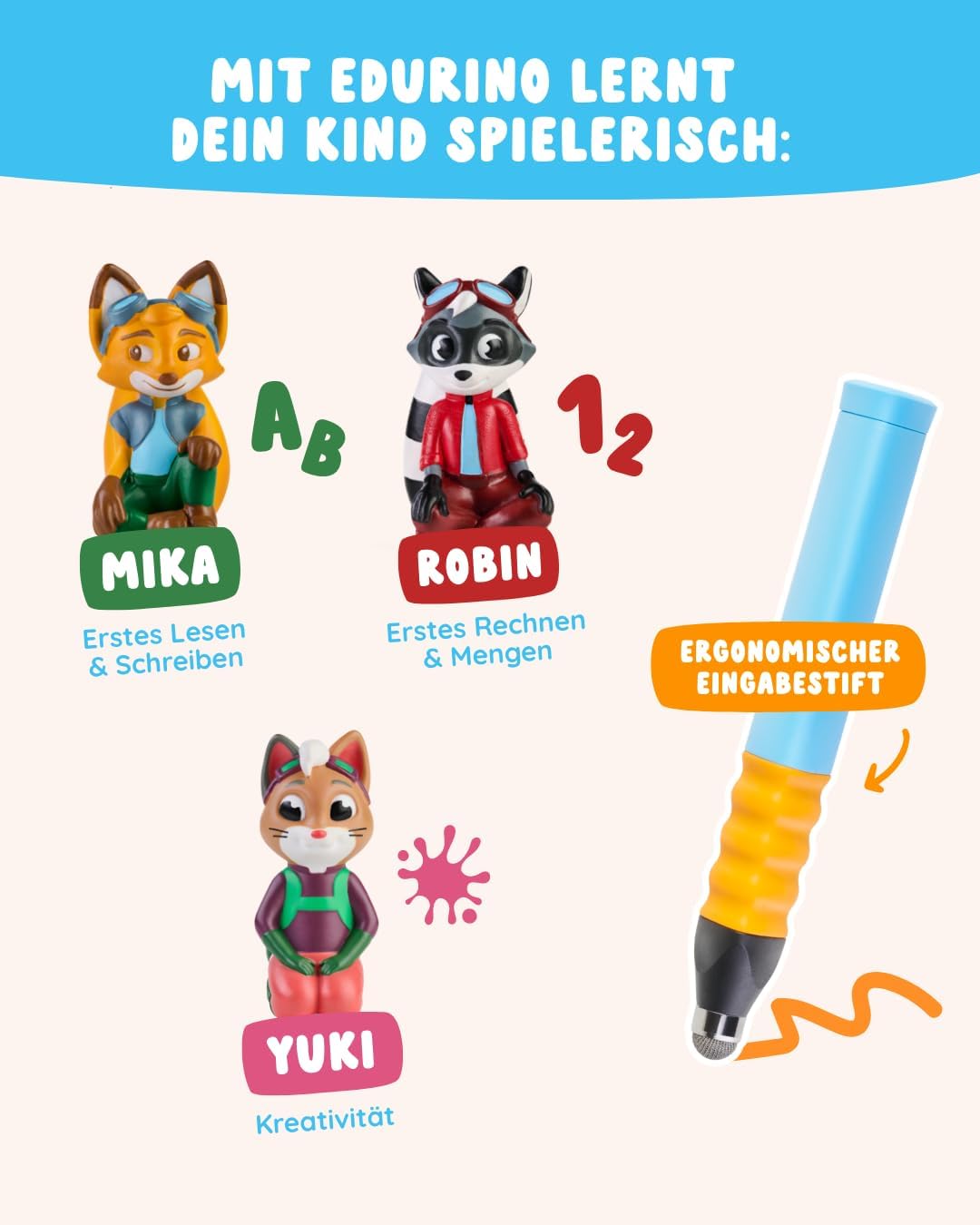 Edurino 3-in-1 Lernspielset ab 4 Jahren mit Preisvorteil