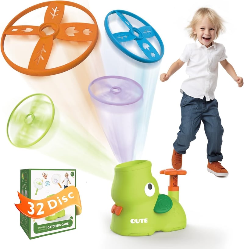 Fliegende Untertasse Launcher - Garten-Spielzeug für Kinder ab 3 Jahren