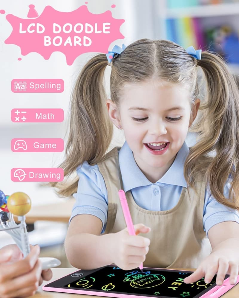 Zaubertafel 8,5 Zoll für Kinder – 2 Stück, rosa Geburtstagsgeschenk