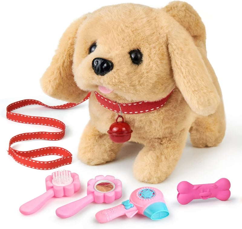 Elektronisches Spielzeug-Haustier für Kinder – Laufender Labrador mit Leine