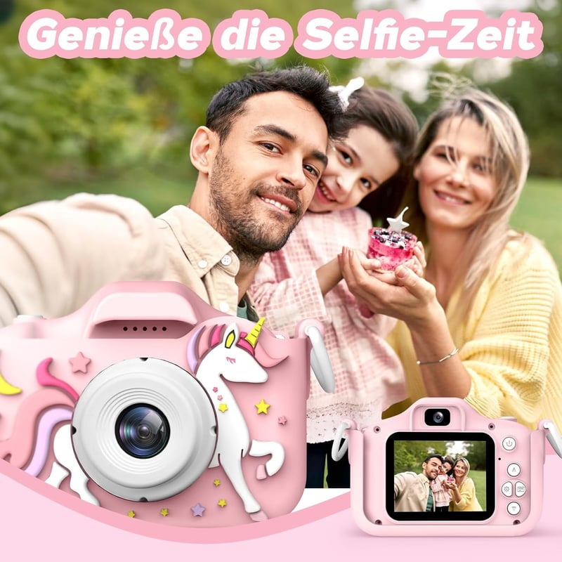 1080p HD Digitalkamera für Kinder (3-8 Jahre) - Tragbares Spielzeuggeschenk