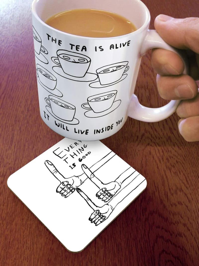 David Shrigley 'Everything is Good' lustiger Getränkeuntersetzer