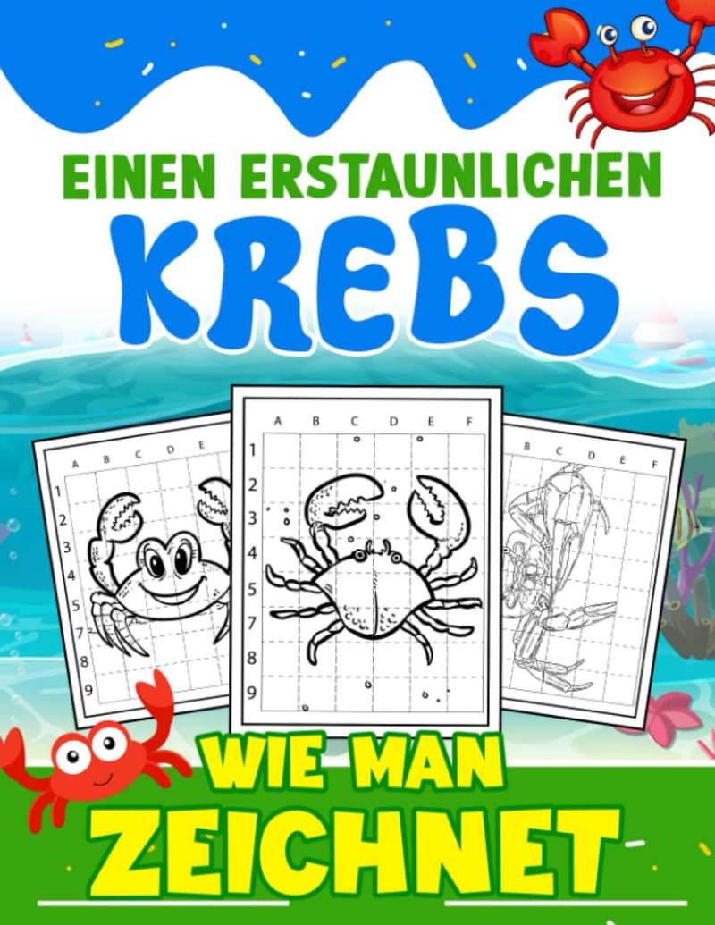 Zeichenschule: 30 einfache Krebs-Zeichnungen für Lernende