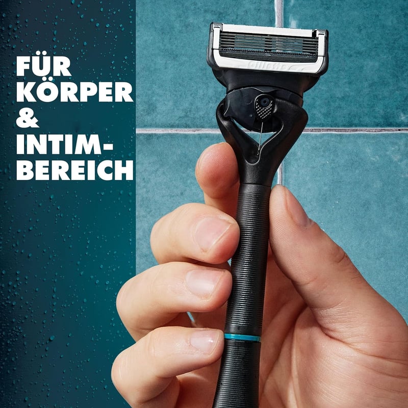 Gillette Body & Intimate Nassrasierer für Männer, inkl. 2 Klingen