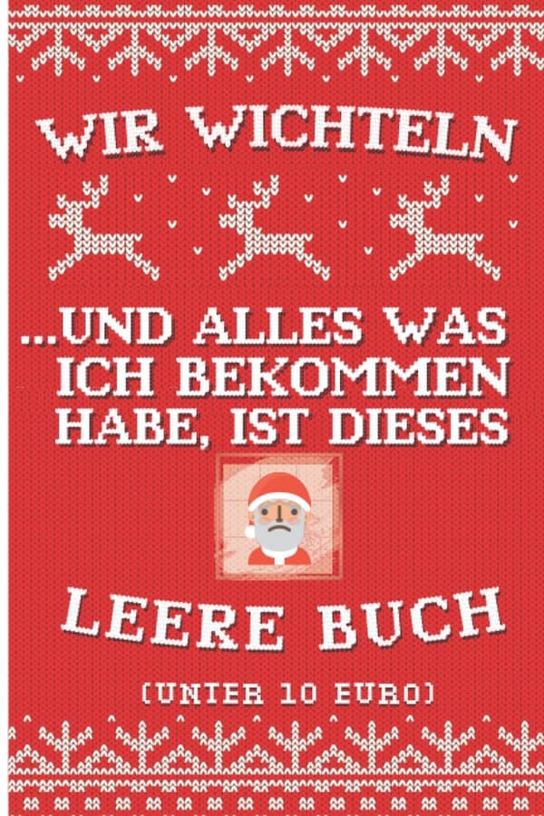 Wichtelgeschenk: Lustiges leeres Buch für Kollegen und Freunde unter 10 Euro