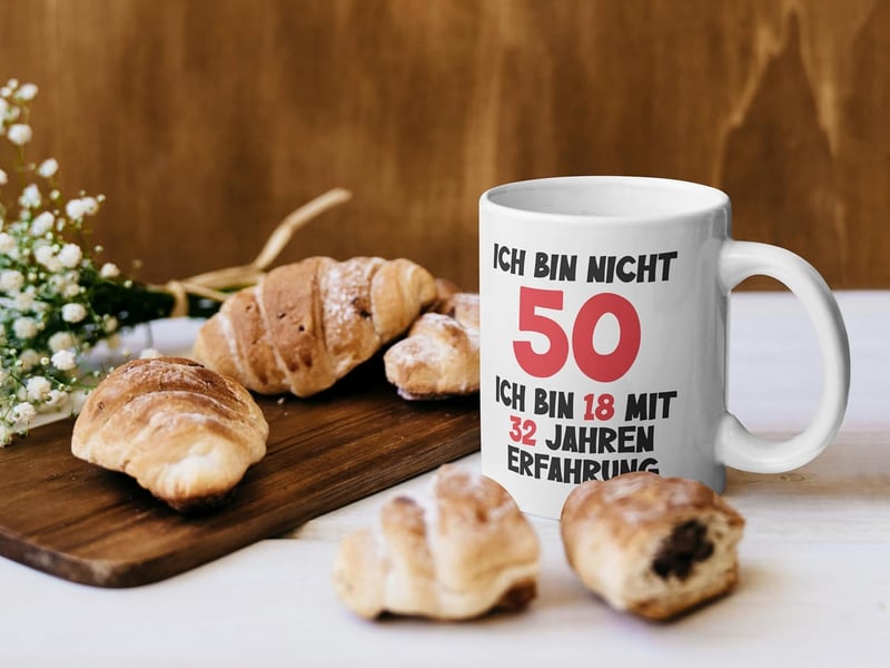 Lustige Geburtstagstasse für Männer und Frauen – 325 ml, Spülmaschinenfest