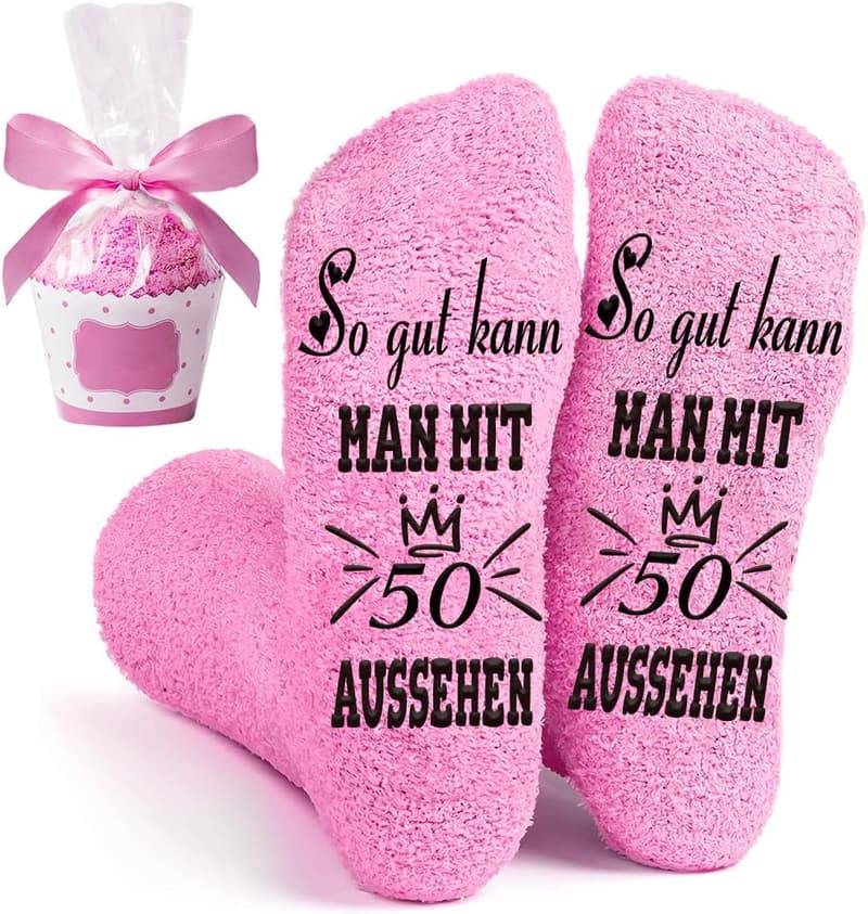 Kuschelsocken für Frauen, Anti-Rutsch, Geburtstag Geschenke 39-42