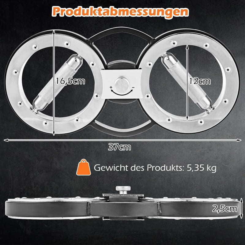 COSTWAY Unterarmtrainer mit einstellbarem Widerstand für Zuhause