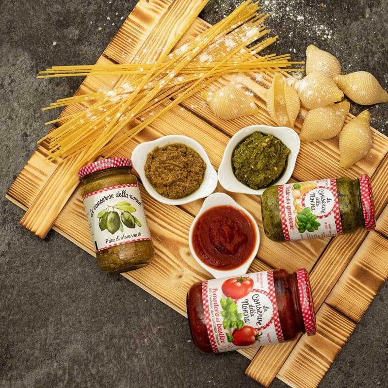 Geschenkkorb „Pisa“ mit Pasta und Olivenöl – Italienische Spezialitäten für Paare