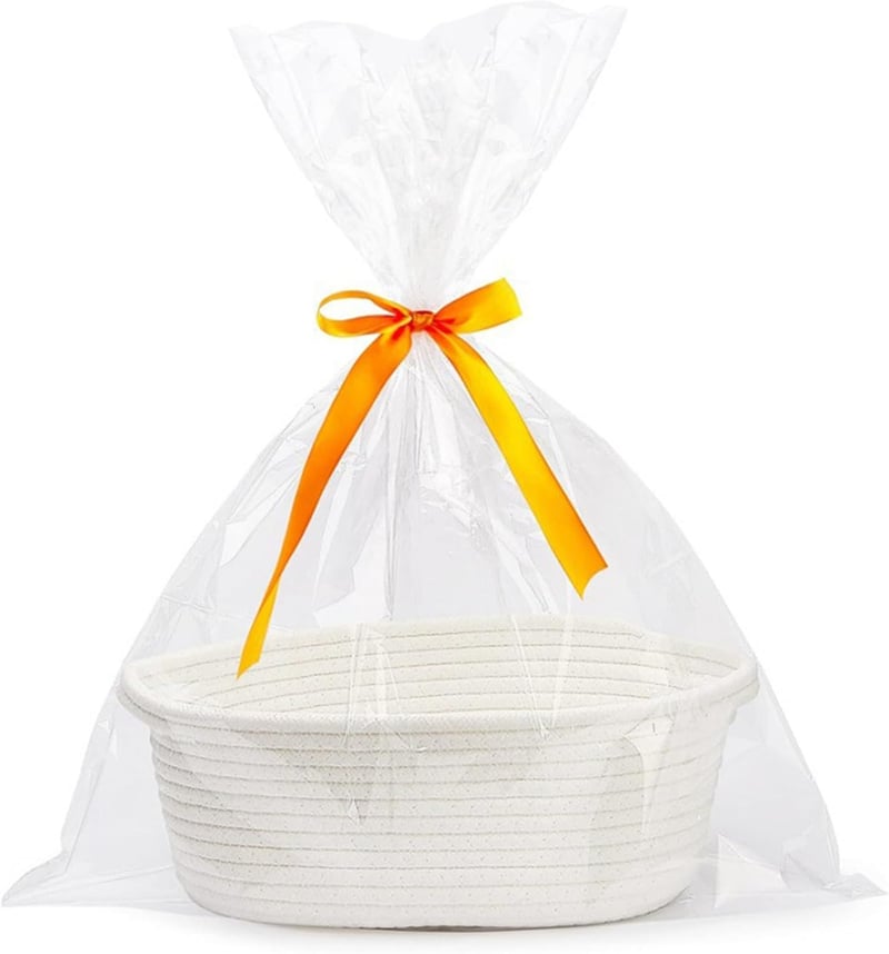 Leer geflochtener Geschenkkorb für Babyparty, Geburtstag, Hochzeit