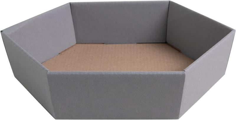 Mini Präsentkorb aus 100% Recycling-Karton - sechseckig - Made in Germany