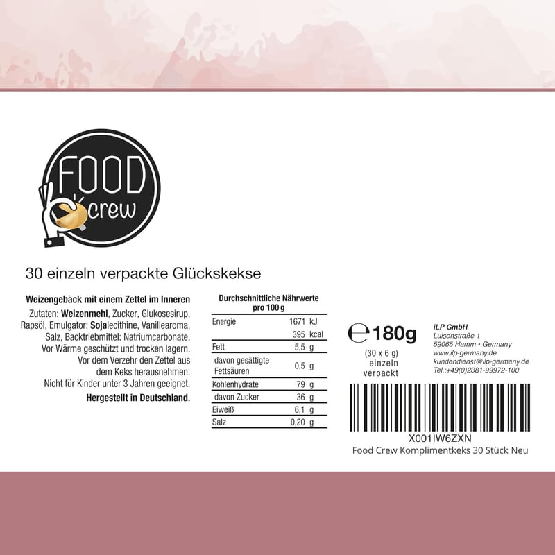 30x Glückskekse mit Komplimenten – Kleine Geschenkideen für Familie und Freunde – Made in Germany