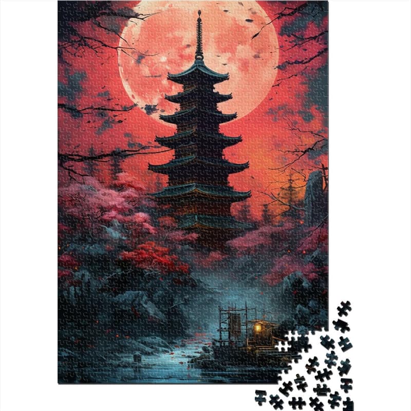 Japanischer Tempel Puzzle (1000 Teile) - Lernspielzeug für Teenager ab 14 Jahren