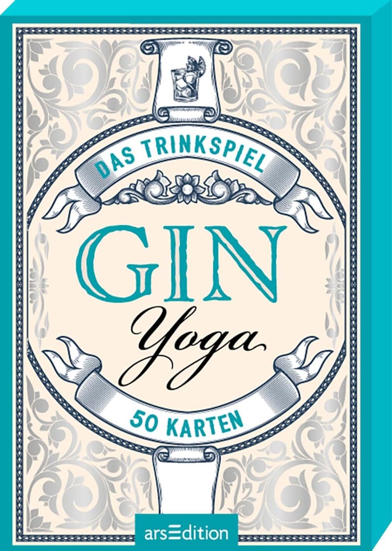 Gin-Yoga: Lustiges Trinkspiel mit 50 Karten für Freunde