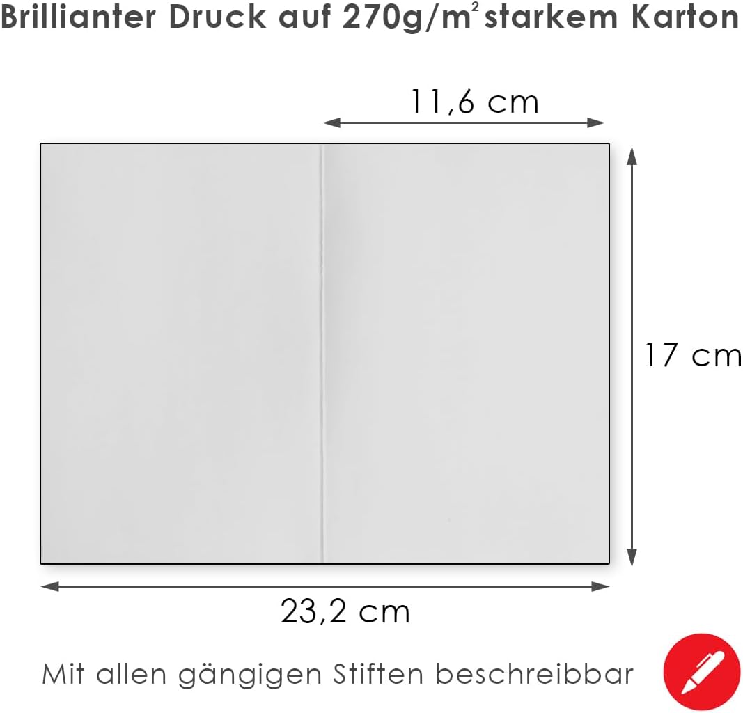 Geburtstagskarte für Männer - Grillliebhaber, Steak-Motiv B6 mit Umschlag