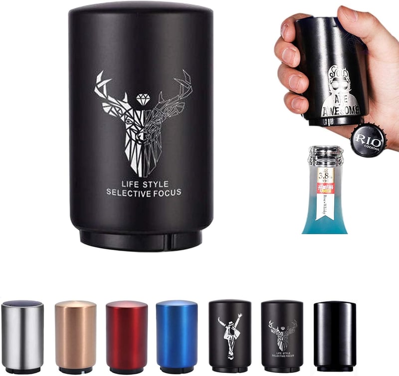 Magnetischer Edelstahl Flaschenöffner für Männer – ideales Vatertagsgeschenk