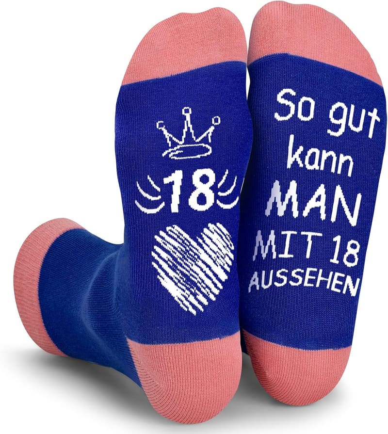 Lustige Socken für Fußballfans – Geschenk zum 50. Geburtstag