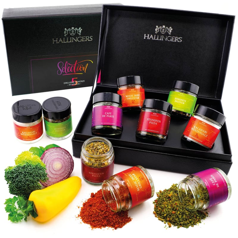 Handgemachtes Gewürzgeschenkset - 5 Gewürze für Männer und Frauen