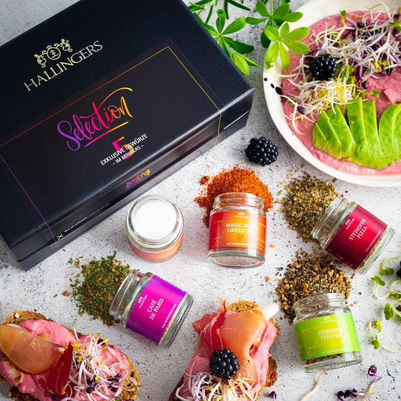 Handgemachtes Gewürzgeschenkset - 5 Gewürze für Männer und Frauen