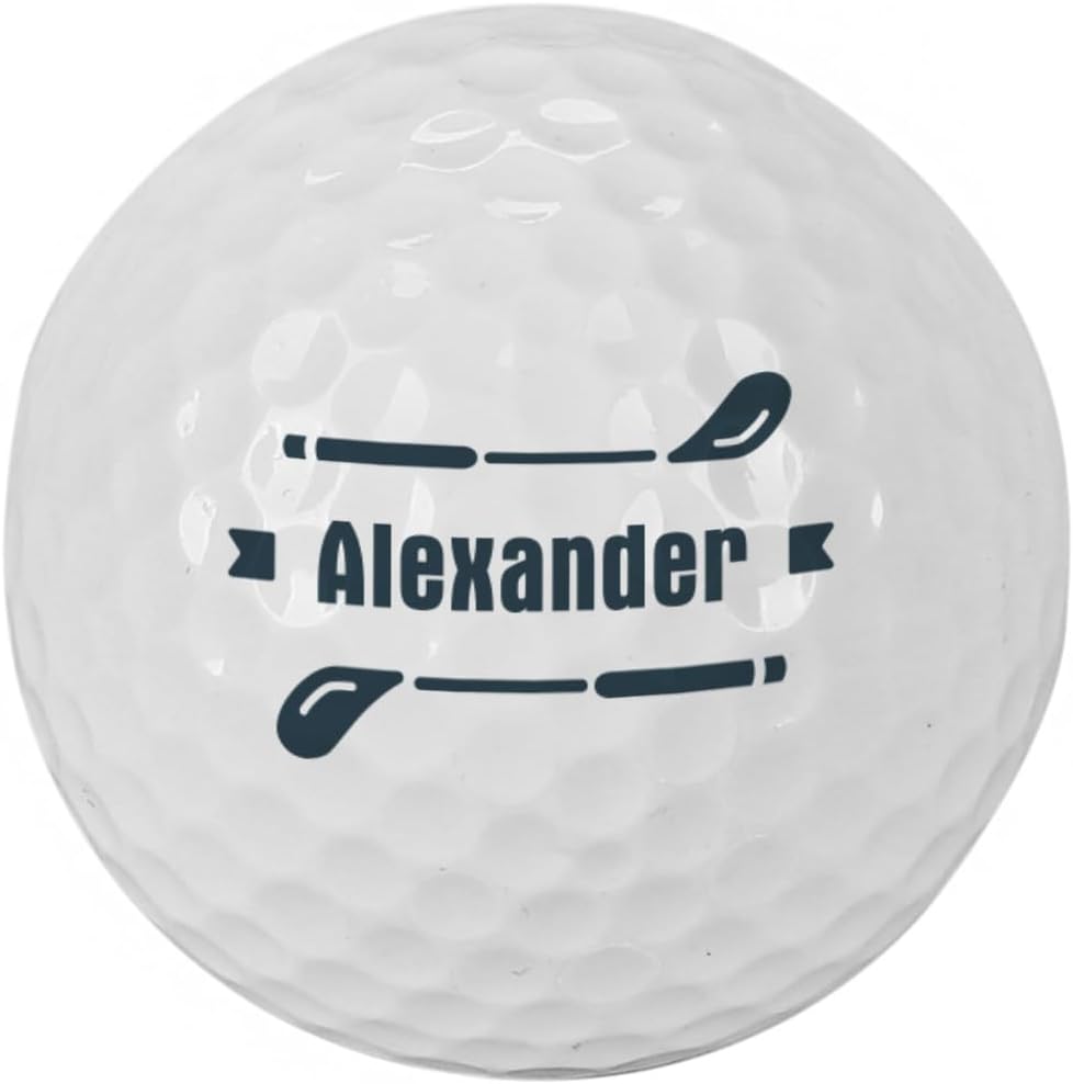 Personalisierter Golfball mit Namen im 3er Pack für Golfer