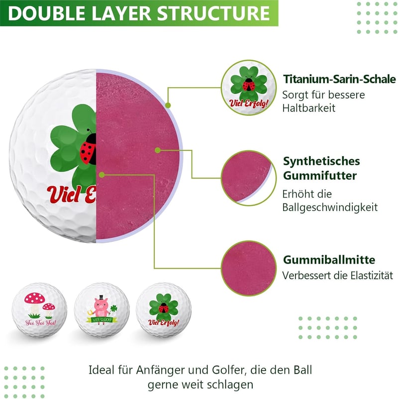 Lustiges Golfball Geschenkset für Männer - Perfekt für Golfer