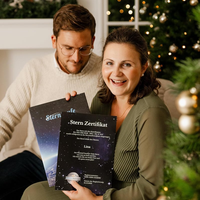 Sterntaufe Geschenk für Paare – einzigartiges Präsent für Frauen und Männer