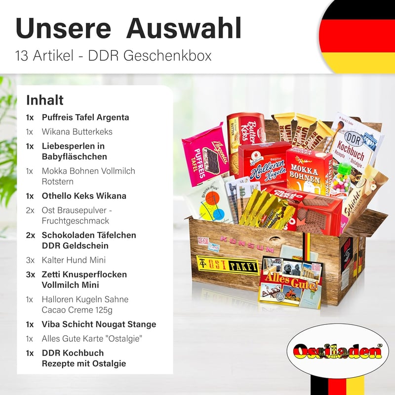 Geschenkbox mit Süßigkeiten für Papas 50. Geburtstag