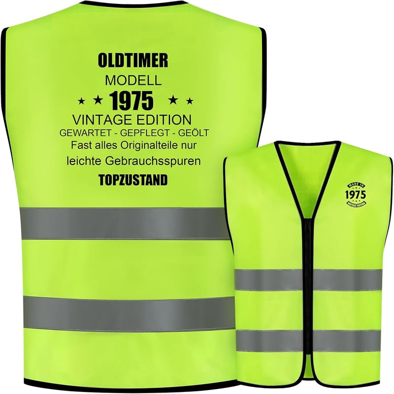 Lustige Geburtstagsweste – Geschenk zum 40./50./60. Geburtstag für Erwachsene