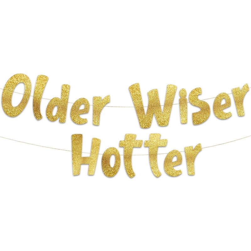 Glitzer-Banner „Happy Birthday“ – Dekoration für Erwachsene ab 21 Jahren