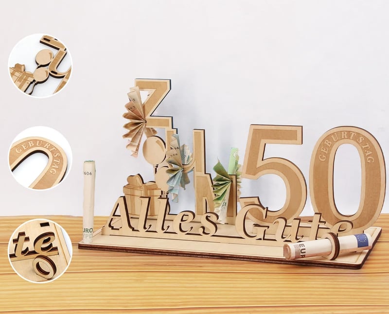 Geschenkideen aus Holz zum 50. Geburtstag für Paare