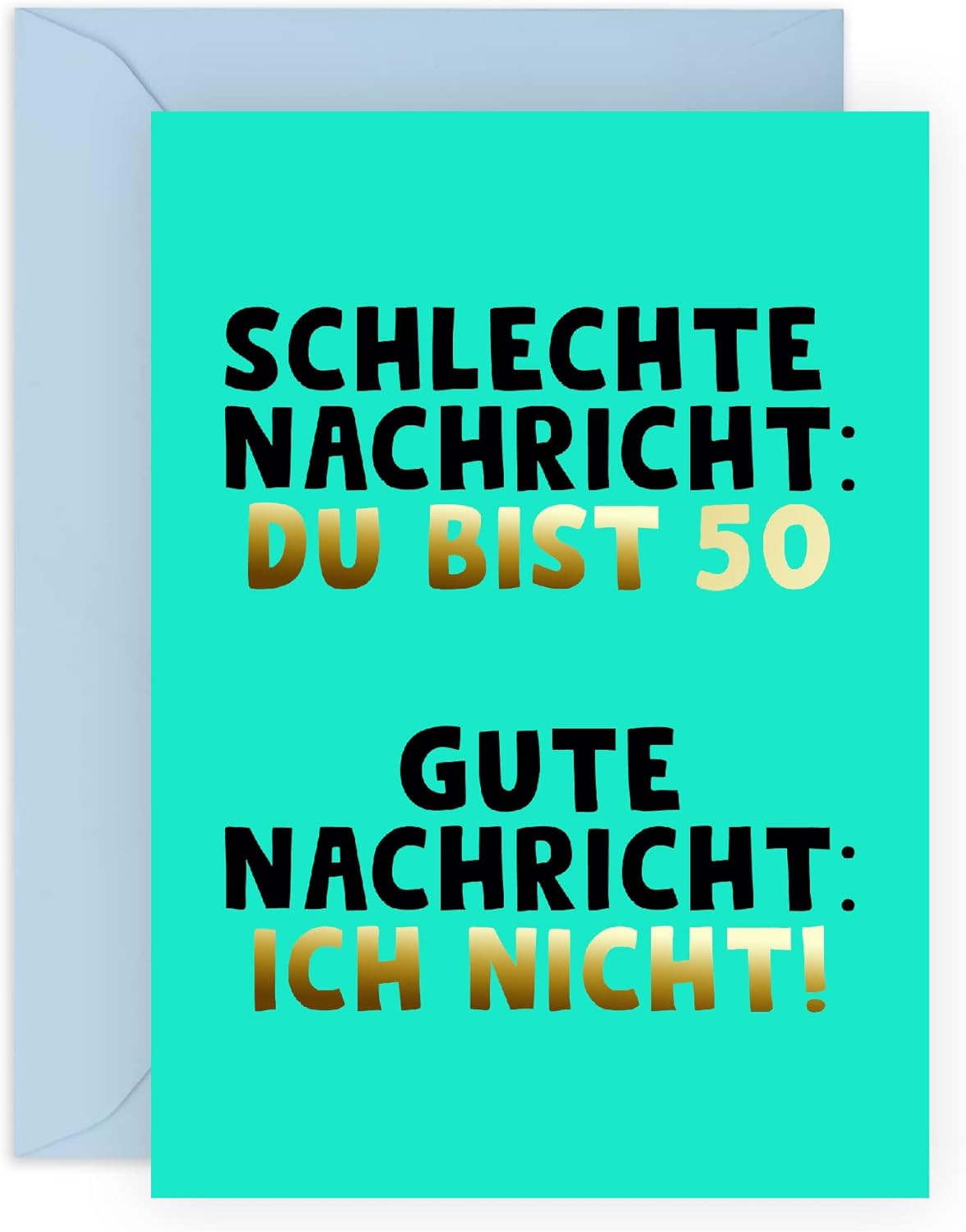 Lustige Geburtstagskarte zum 50. für Männer –