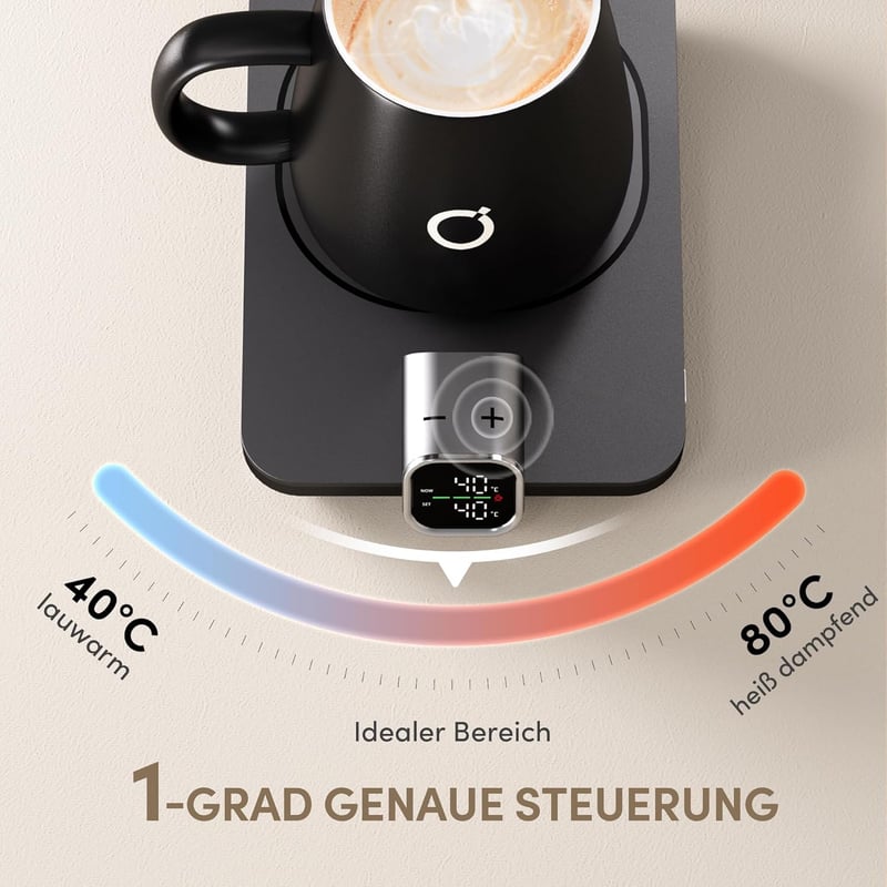 Tassenheizung mit 1℃ Regelung – Ideales Geburtstagsgeschenk für Männer