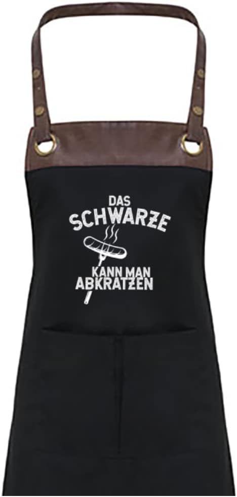 Personalisierbare Grill-Schürze mit lustigem Spruch für Männer