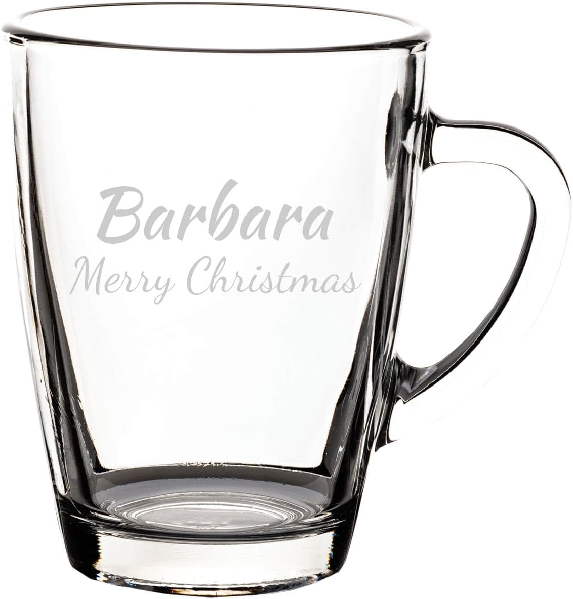 Personalisierter Glasbecher mit Gravur für Kaffee und Tee, 300 ml