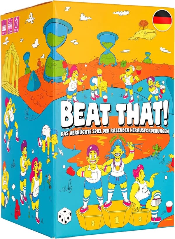 Beat That! Brettspiel – Lustiges Partyspiel für Erwachsene und Familien