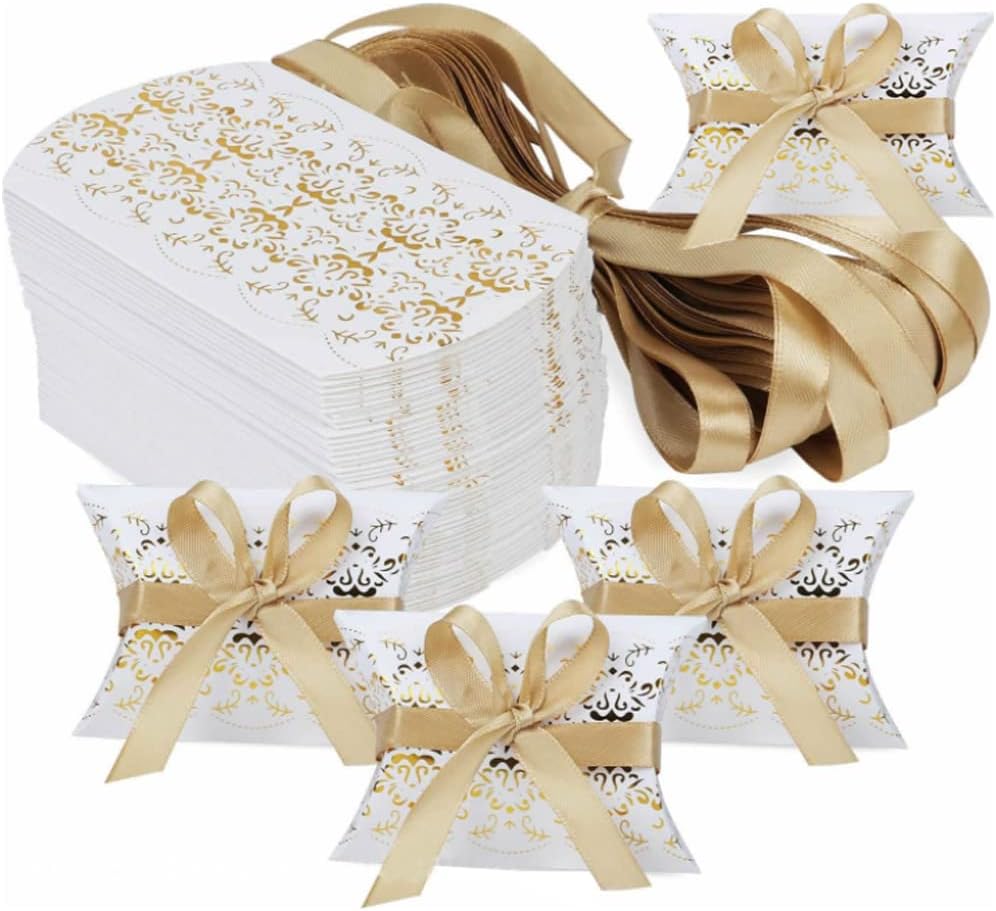 Geschenkboxen aus Kraftpapier – 50 Stück für Hochzeiten