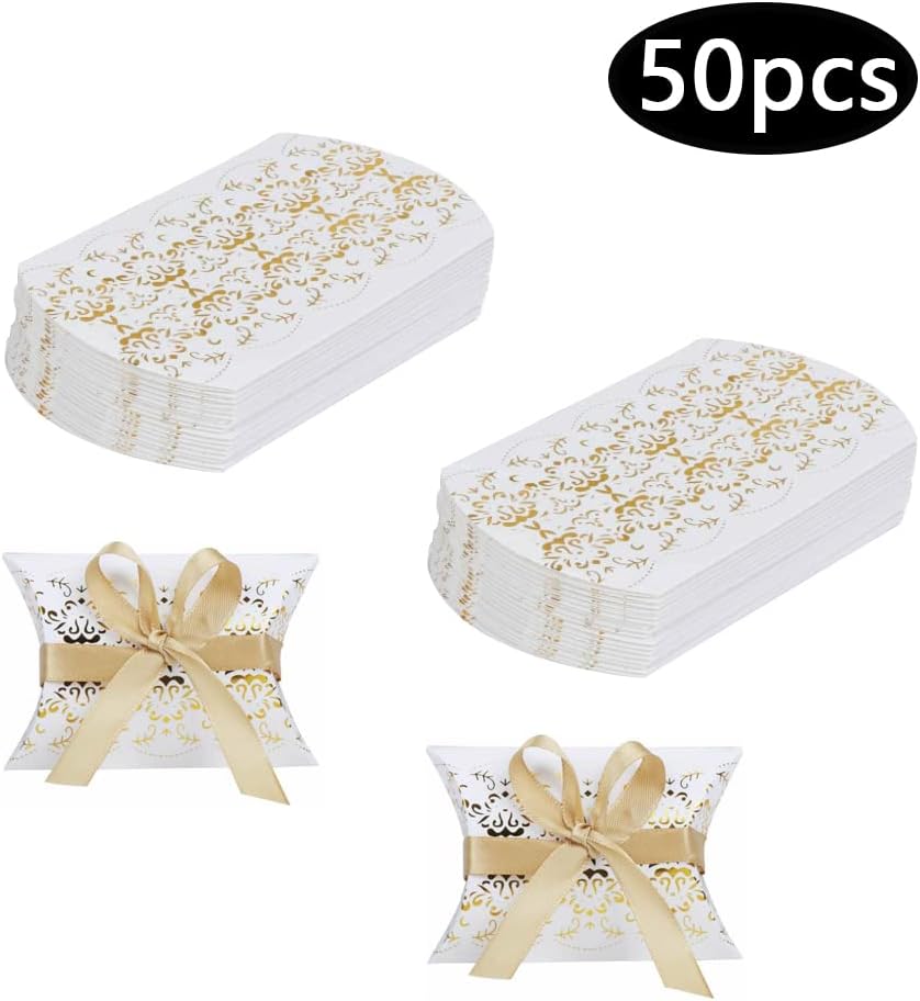 Geschenkboxen aus Kraftpapier – 50 Stück für Hochzeiten