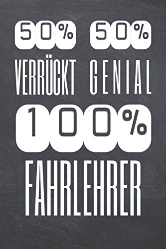 Fahrlehrer Notizbuch 110 Seiten – Lustiges Geschenk für Männer