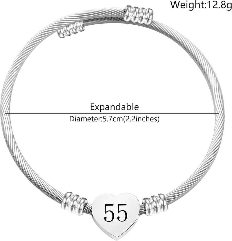 Geburtstagsarmband aus Silber für Damen von 7-70 Jahren