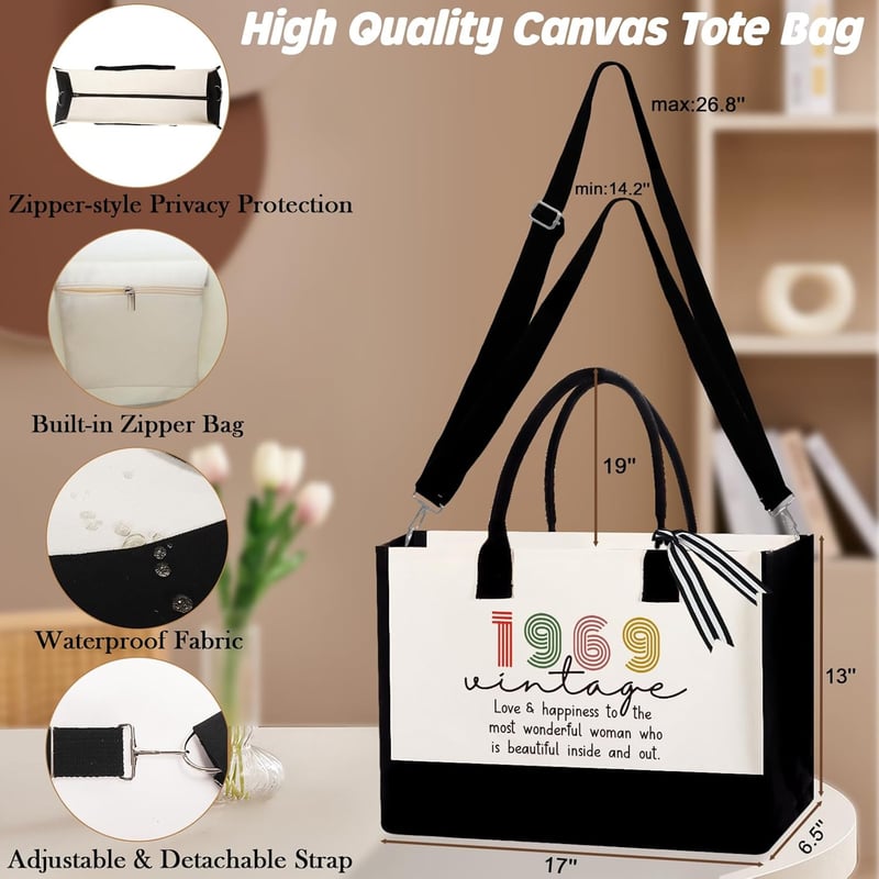 Geschenktasche zum 30.-80. Geburtstag für Frauen