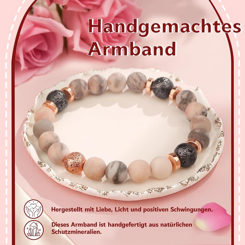 Naturstein-Armband für Frauen, ideal zum Geburtstag