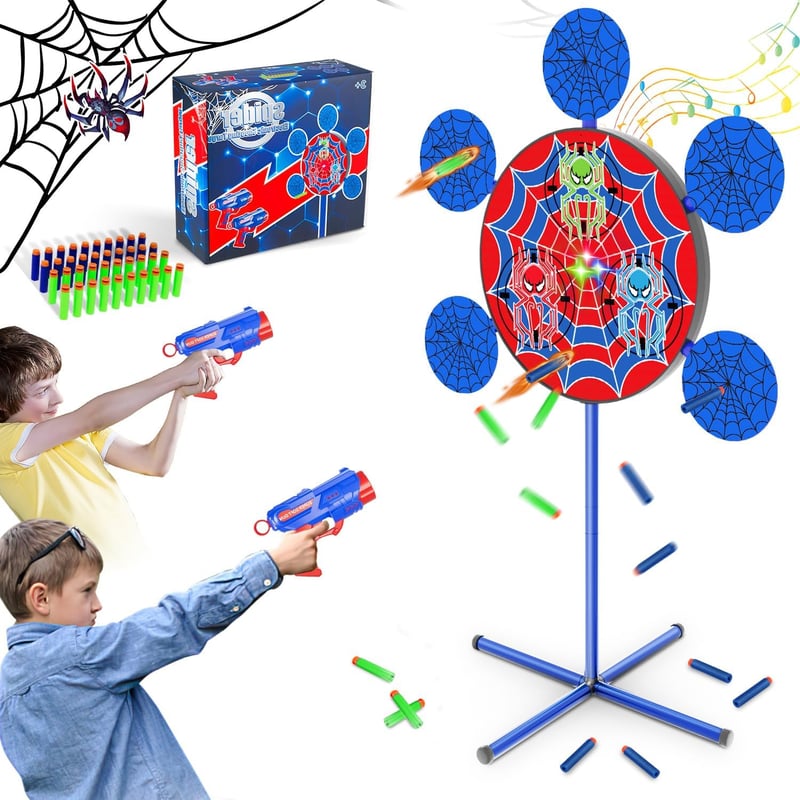 Zielscheibe für Nerf-Spielzeug mit Licht und Sound – Halloween- und Weihnachtsgeschenk für Jungen (105 cm)