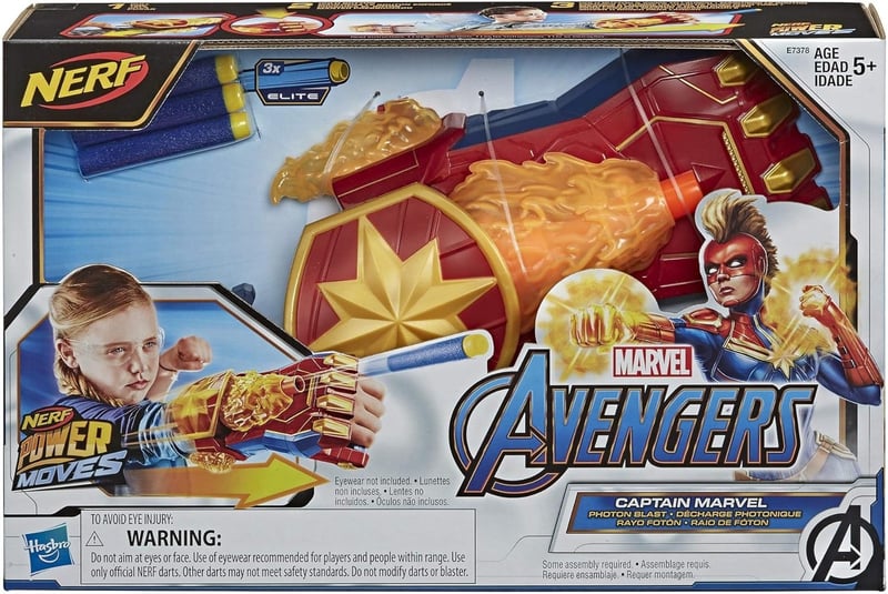 Captain Marvel Photon Blaster - NERF Dartspielzeug für Kinder ab 5 Jahren