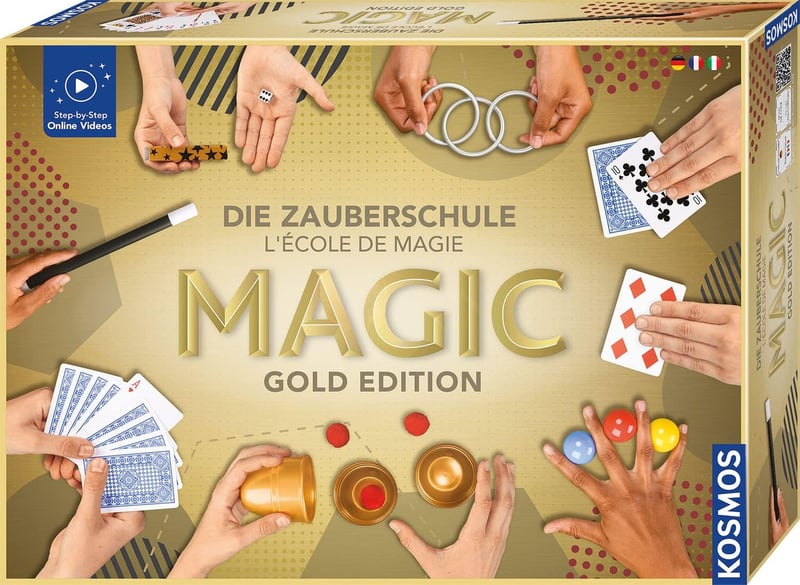 Magic Die Zauberschule Gold Edition – Zauberkasten für Kinder ab 8 Jahren
