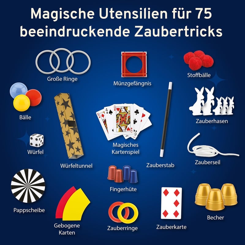Magic Die Zauberschule Gold Edition – Zauberkasten für Kinder ab 8 Jahren