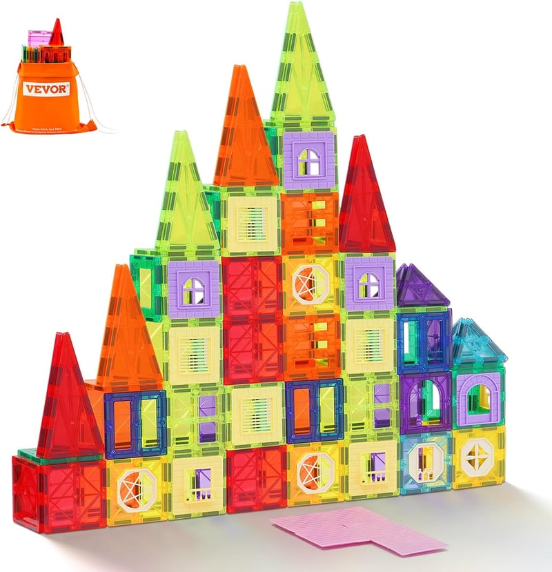 121-teiliges magnetisches Bauset für Kinder ab 3 Jahren - STEM-Spielzeug