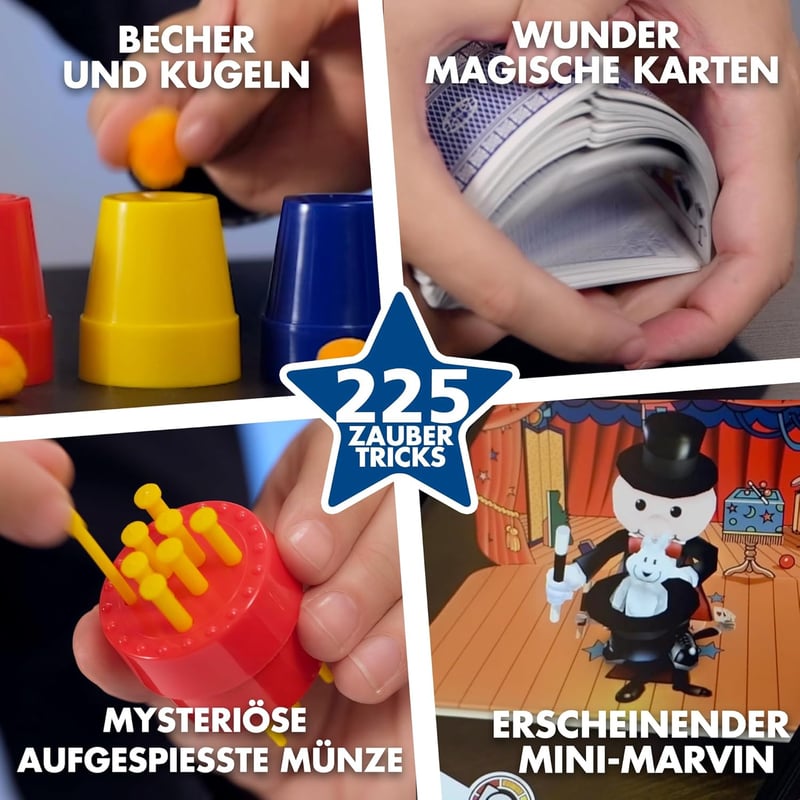 Kinderzauberset - 225 Zaubertricks für junge Magier