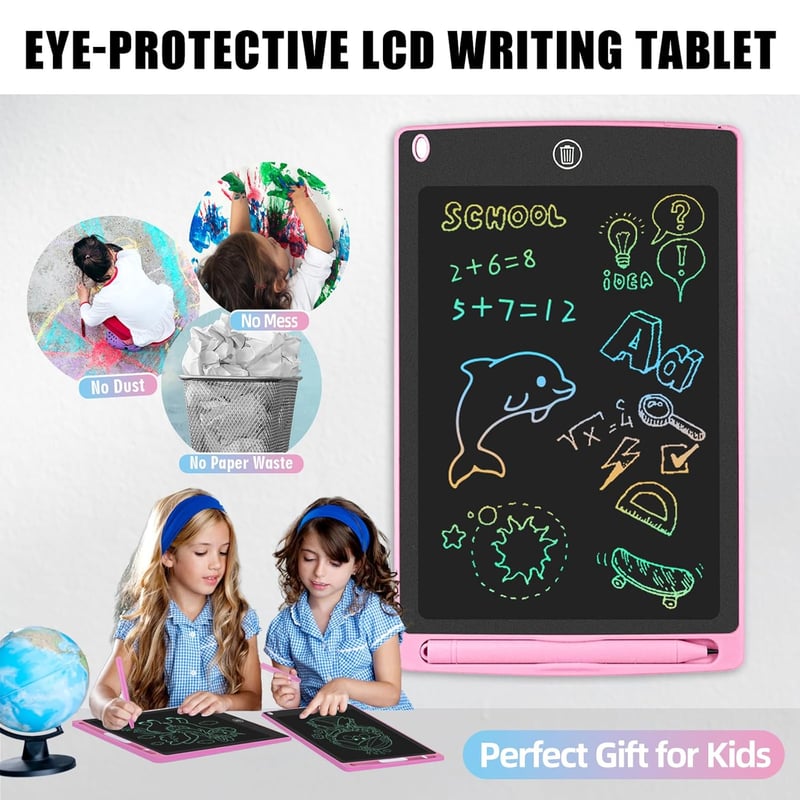 Elektronisches LCD Schreibtablett für Kinder ab 3 Jahre (Rosa)
