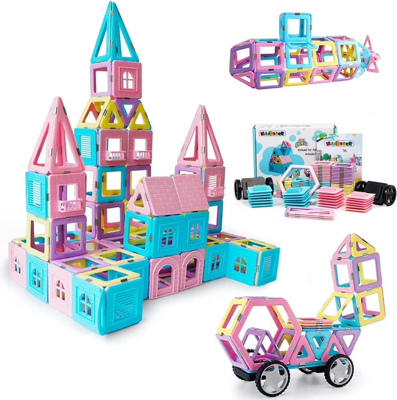 Magblock 103-teiliges magnetisches Konstruktionsspielzeug für Kinder ab 3 Jahren
